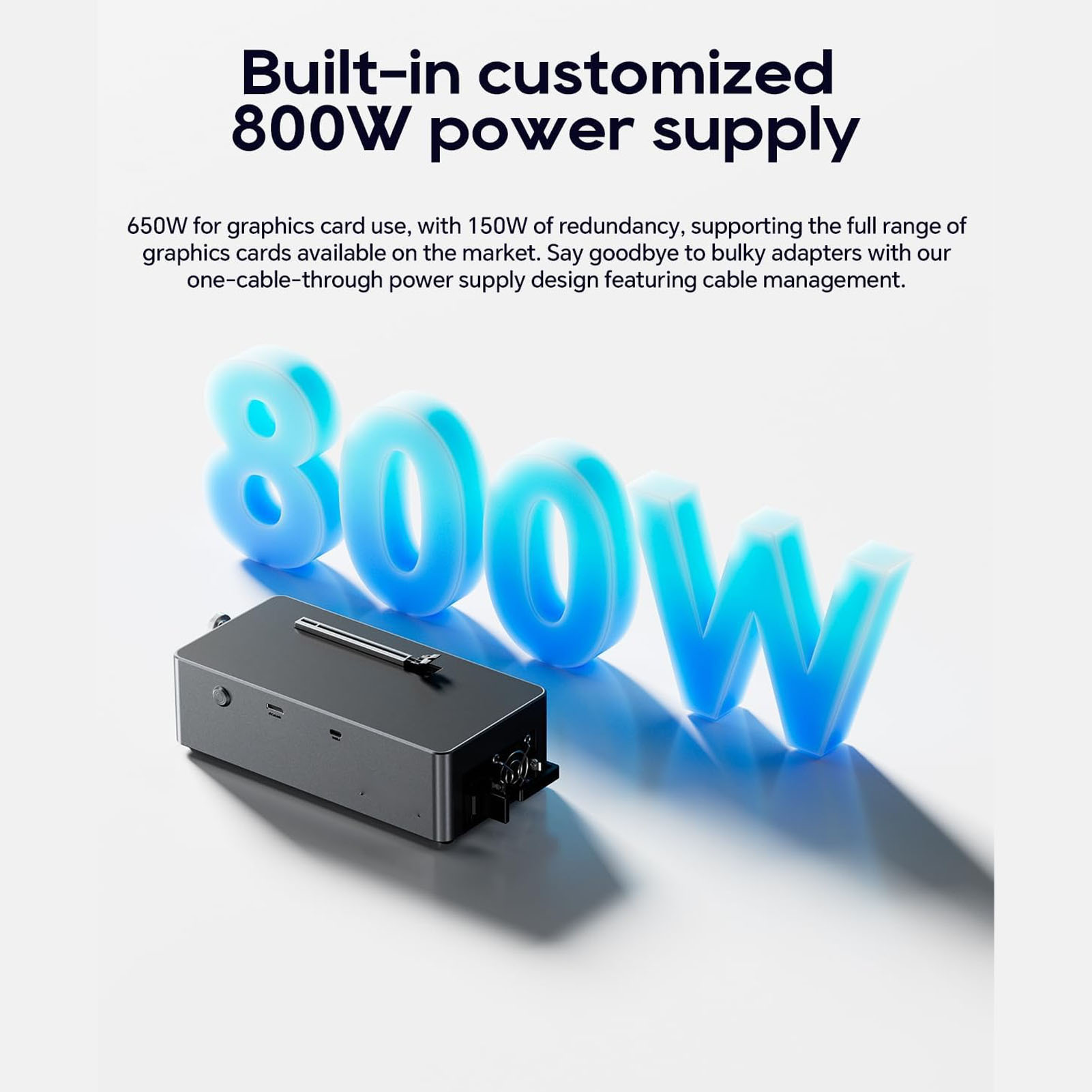 EGPU Docking Station with 800W - огляд і ціна Oculink Gpu Dock Station