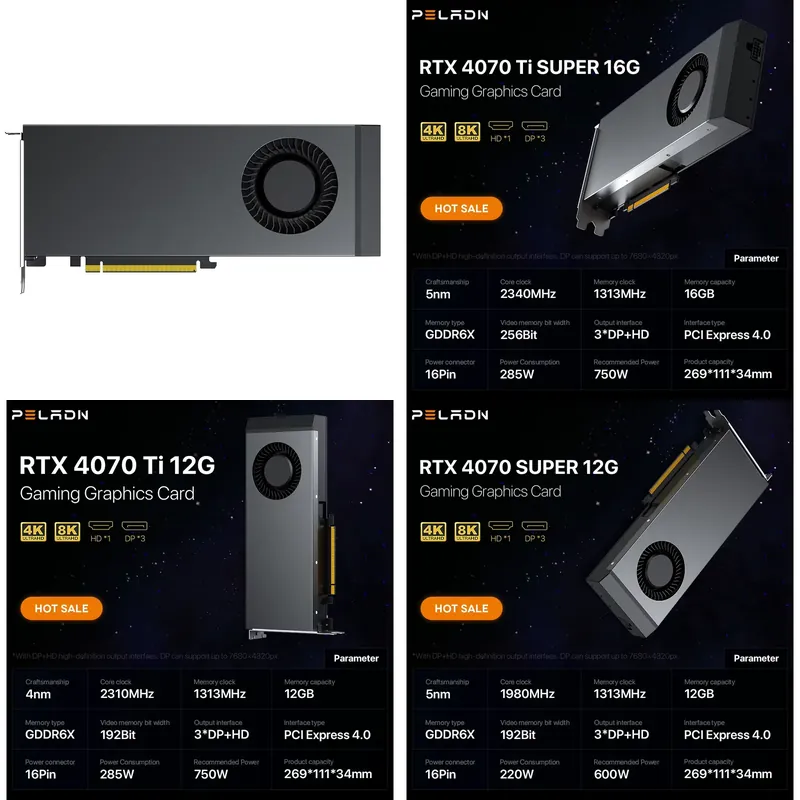 Hot Sale Geforce RTX 4070 4070 - огляд і ціна Rtx 4070 Ti Super 16Gb
