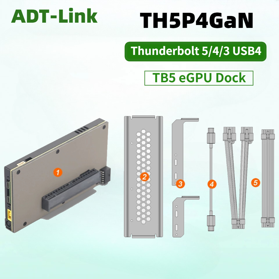 TH5P4GaN Laptop Thunderbolt 5/ - огляд і ціна Gpu External Dock Egpu Thunderbolt 4