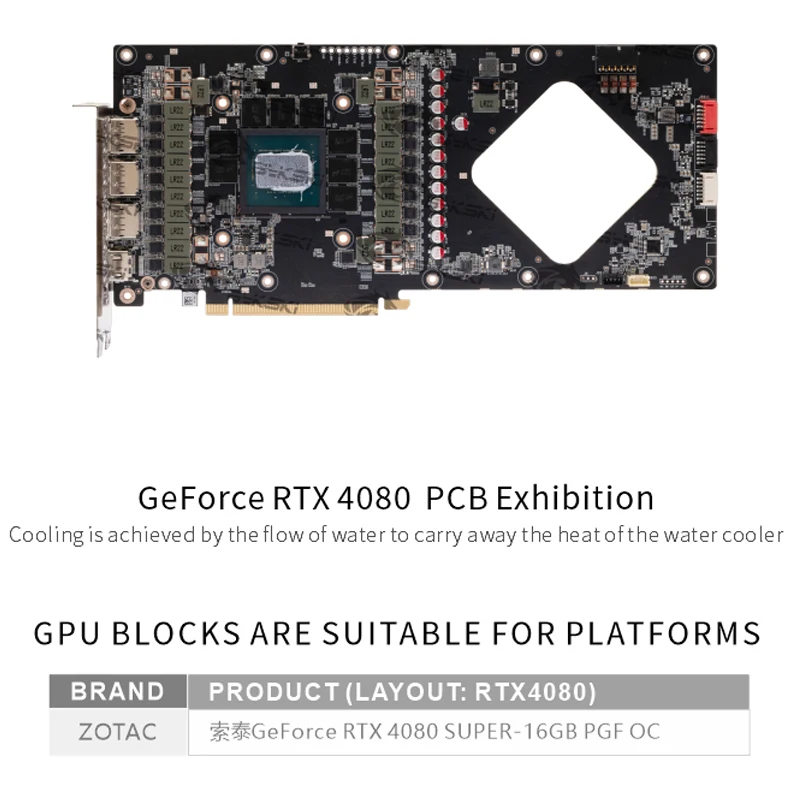 Bykski GPU Block for Zotac GeF - огляд і ціна Rtx 4080 Super 16Gb