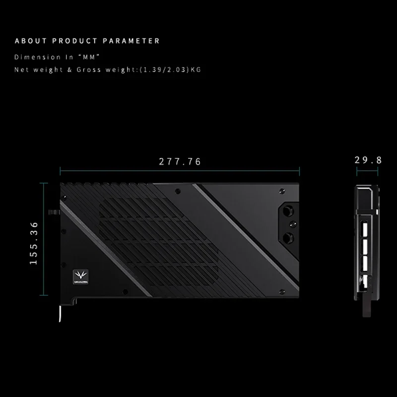 Granzon  GBN-MS4090VES，GPU Wat - огляд і ціна Rtx 4090 Water Block Full Cover