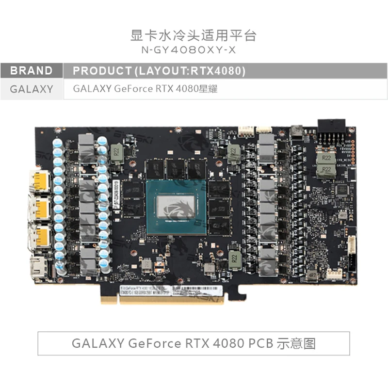 Bykski N-GY4080XY-X GPU Block  - огляд і ціна Rtx 4080 Water Cooling Block