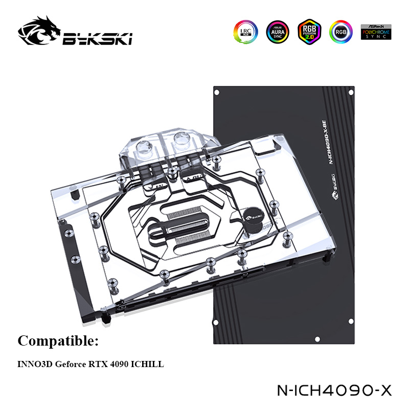 Bykski Water Cooler Use For IN - огляд і ціна Rtx 4090 Water Block Full Cover