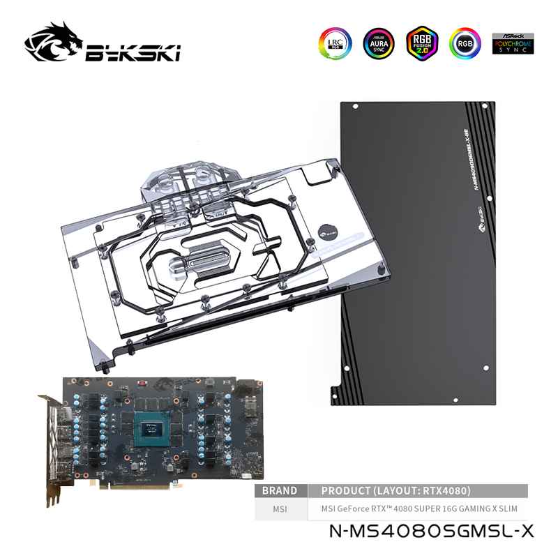 Bykski Water Block For MSI Gef - огляд і ціна Rtx 4080 Water Cooling Block