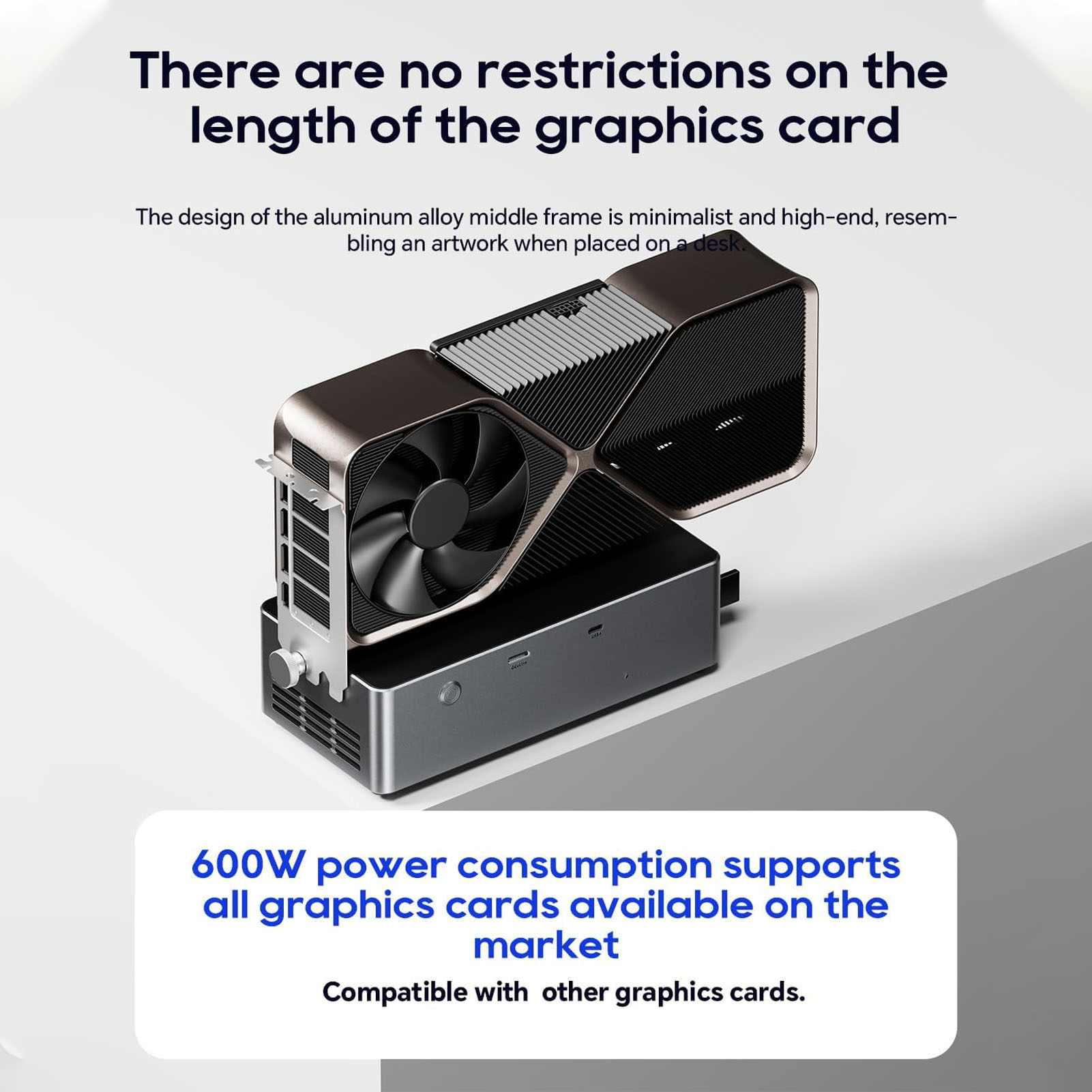 800W PSU PCIe 4.0 X4 External  - огляд і ціна Oculink Gpu Dock Station